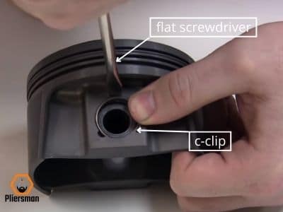how to install snap ring with screwdriver