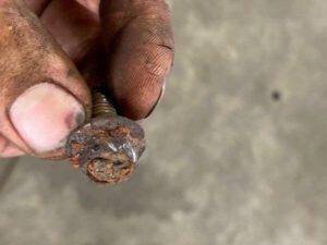 how to remove stripped bolt with pliers