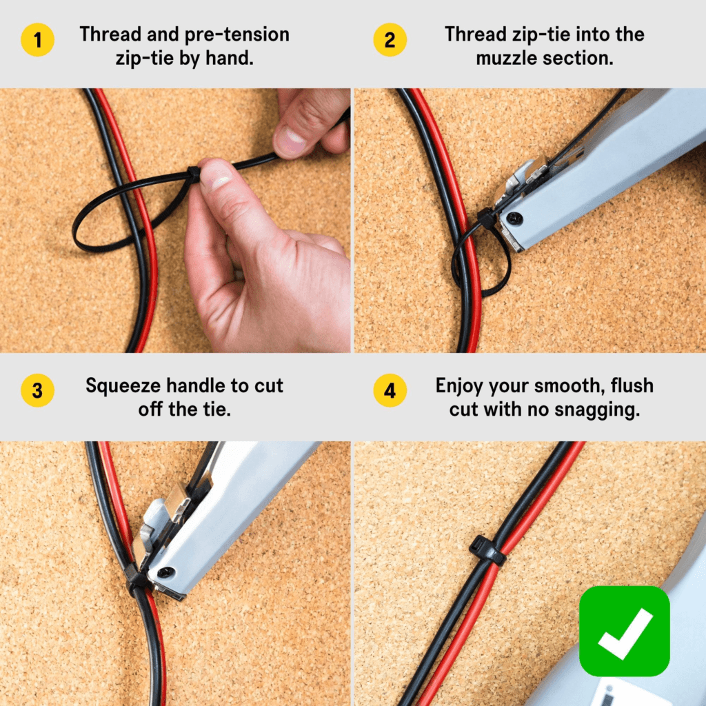 how to use kfc zip tie gun